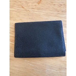 Vintage Tilley Black Leather Card Holder Wallet Made in Canada Minimalist EDC